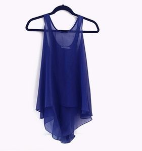 Waterfall Sleeveless Top Sz S EUC